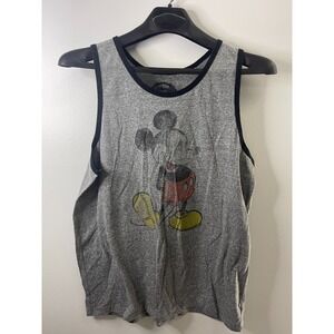 Disney Mickey Mouse‎ Womens Tank Top Gray Size L